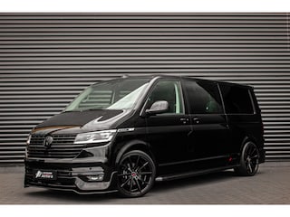 Volkswagen Transporter 2.0 TDI L2H1 150PK BULLI DC DUBBEL CABINE / LEIGHTONVANS BODYKIT / FULL OPTINS / LEDER / FULL BLACK / APPLE