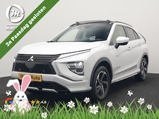 Mitsubishi Eclipse Cross 2.4 Instyle PHEV 188pk Dealer O.H | Trekhaak Afn. | Panodak | Adaptive Cruise | 360 Camera | Lederen Sportstoelen & Stuur Verwarmd | Keyless | Apple Carplay | Blis | Navigatie | Lane Assist | Plug In Hybrid