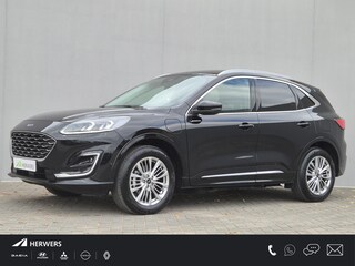 Ford Kuga 2.5 PHEV Plug-in Vignale Automaat / Fabrieksgarantie tot 04-2026 / Driver Assistance Pack / Technology Pack / Dealer Onderhouden / HUD / Apple Carplay Android Auto / Stuur-, Stoel en Achterbankverwarming / Adaptief CC / Voorruit verwarming / Elektrische achterklep /