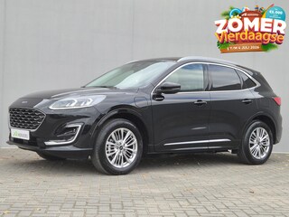 Ford Kuga 2.5 PHEV Plug-in Vignale Automaat / Fabrieksgarantie tot 04-2026 / Driver Assistance Pack / Technology Pack / Dealer Onderhouden / HUD / Apple Carplay Android Auto / Stuur-, Stoel en Achterbankverwarming / Adaptief CC / Voorruit verwarming / Elektrische achterklep /