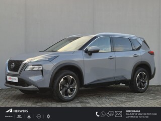 Nissan X-Trail 1.5 MHEV 163pk Tekna Automaat / Fabrieksgarantie tot 28-04-2028 / Trekgewicht 2000 kg / Allseason banden / HUD / Elektrische achterklep / Stuur-, Stoel en Achterbank verwarming / Rondomzicht camera /