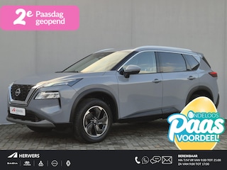 Nissan X-Trail 1.5 MHEV 163pk Tekna Automaat / Fabrieksgarantie tot 28-04-2028 / Trekgewicht 2000 kg / Allseason banden / HUD / Elektrische achterklep / Stuur-, Stoel en Achterbank verwarming / Rondomzicht camera /