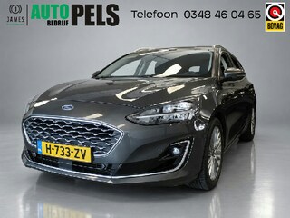 Ford Focus Wagon 1.0 EcoBoost Vignale 125pk, Full options!!, Navigatie, Achteruitrijcamera, Clima controle, Cruise controle, Led/Xenon verlichting, Pdc V/A, Parkeer assistent, Lederen bekleding, Stoel verwarming, Lm velgen 17'', Trekhaa Bovag afleverpakket 695,-