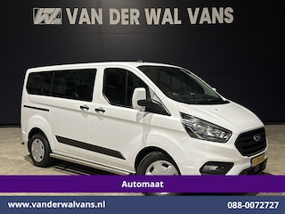 Ford Transit Custom 1.0 EcoBoost Hybride Automaat L1H1 9 Persoons Personenbus Euro6 Prijs INCL BTW/BPM Airco | Cruisecontrol | LED Sidebars, Verwarmde Voorruit, Stoelverwarming, Parkeersensoren, Bijrijdersbank
