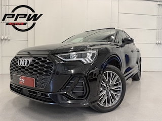 Audi Q3 45 TFSI e S-Line PANO/TREKHAAK/SONOS/SFEER/CARPLAY/19"/ACC/MATRIX/VOL-LEER SPORT/BLACK-OPTIC/VOLLEDIG AUDI DEALER HISTORIE