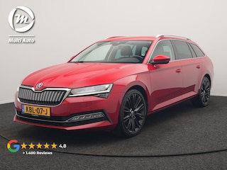 Skoda Superb Combi 1.4 TSI iV Business Edition PHEV 218pk Dealer O.H. | Trekhaak Af Fabriek | Adaptive Cruise | 360 Camera | Canton Audio | Lederen Sportstoelen Massage & Ventilatie & Memory | Sfeerverlichting | Stoelen & Stuur Verwarmd | Keyless | Plug In Hybrid