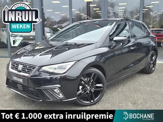 Seat Ibiza 1.0 EcoTSI FR Business Connect 18 inch Black line | Winterpakket | Leer-Alcantara | ECC | Apple-Android | Zeer complete uitvoering | Nw prijs 35.120,-