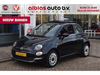 Fiat 500 80pk Turbo Lounge|Leer|Open dak|Nav