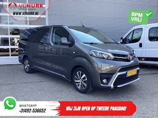 Toyota Proace 2.0 180 pk Aut. DC Dubbel Cabine/ 2x Schuifdeur/ Pano/ Xenon/ 2.5t Trekverm./ Climate/ Navi/ Camera/ Cruise/ PDC/ 17”LMV/ Trekhaak