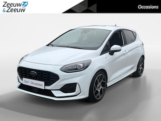 Ford Fiesta 1.0 EcoBoost Hybrid ST-Line X | Dealer onderhouden | Navigatie | Apple carplay & Android auto | 17" lichtmetalen velgen | Winter pack | Parkeersensoren voor en achter | Achteruitrijcamera | B&O audio | Draadloos opladen mobiel | Achterspoiler |