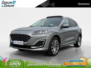 Ford Kuga 2.5 PHEV Vignale | Dealer onderhouden | 1500 kg trekgewicht | Trekhaak | Automaat | Adaptief cruise control | Panorama dak | Head-up Display | Winter pack | Parkeersensoren voor en achter | Achteruitrijcamera | Leder bekleding | Elektrische achterklep | Draadloos opladen mobiel | Dodehoek detectie | Privacy glas | Apple carplay & Android auto |