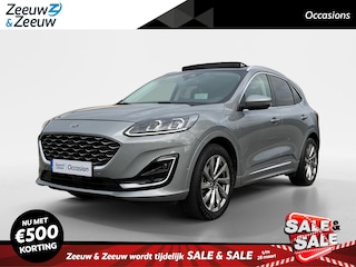 Ford Kuga 2.5 PHEV Vignale | Dealer onderhouden | 1500 kg trekgewicht | Trekhaak | Automaat | Adaptief cruise control | Panorama dak | Head-up Display | Winter pack | Parkeersensoren voor en achter | Achteruitrijcamera | Leder bekleding | Elektrische achterklep | Draadloos opladen mobiel | Dodehoek detectie | Privacy glas | Apple carplay & Android auto |