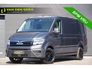MAN TGE 3.180 35 2.0 L3H2 177PK AUT. LED, TREKHAAK, GEV. ERGO ACTIVE STOEL, STANDKACHEL, STOELVERWARMING, STUURVERWARMING, VOORRUIT VERWARMING, CAMERA, NAVI, ADAPT. CRUISE