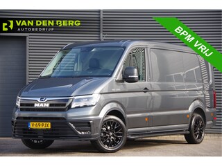 MAN TGE 3.180 35 2.0 L3H2 177PK AUT. LED, TREKHAAK, GEV. ERGO ACTIVE STOEL, STANDKACHEL, STOELVERWARMING, STUURVERWARMING, VOORRUIT VERWARMING, CAMERA, NAVI, ADAPT. CRUISE