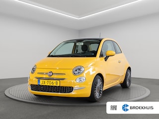 Fiat 500 0.9 TwinAir Turbo Lounge Automaat | Lederen bekleding | Navigatie | Panoramadak | Airco | Lichtmetalen velgen |