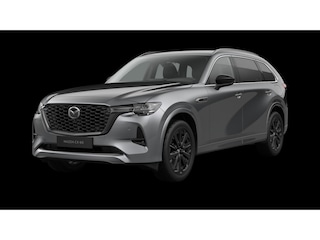 Mazda CX-80 e-Skyactiv PHEV Homura Business Edition - Tan Nappa Leder Captain Seat Pack | 12,3-inch TFT-kleurendisplay met bediening via centrale HMI Commander, touchscreen (voor Apple CarPlay / Android Auto™) of voice control | 12,3-inch digitale meterset | 20-inch lichtmetalen velgen, Black