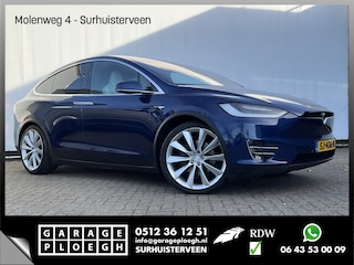 Tesla Model X 100D 7-Pers Trekhaak Autopilot Luchtvering Leer 132K Stoelverw NL-Auto!