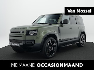 Land Rover Defender 110 2.0 P300e 110 Forest Edition | Cold Climate Pack | Meridian Sound System | 22" Wielen | Classic Spatlappen v/a | Treeplanken | Panoramadak |