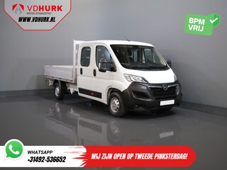 Opel Movano 2.2 140 pk DC Dubbel Cabine Open Laadbak/ 7 Pers./ 2.5t Trekverm./ Cruise/ Airco/ 288x215x35/ Pick up
