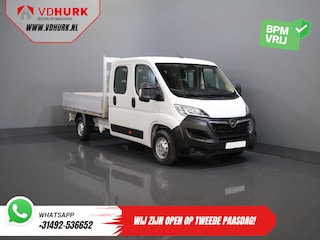 Opel Movano 2.2 140 pk DC Dubbel Cabine Open Laadbak/ 7 Pers./ 2.5t Trekverm./ Cruise/ Airco/ 288x215x35/ Pick up