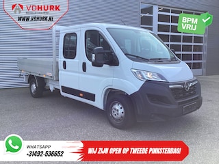 Opel Movano 2.2 140 pk DC Dubbel Cabine Open Laadbak/ 7 Pers./ 2.5t Trekverm./ Cruise/ Airco/ 288x215x35/ Pick up