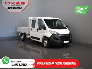 Opel Movano 2.2 140 pk DC Dubbel Cabine Open Laadbak/ 7 Pers./ 2.5t Trekverm./ Cruise/ Airco/ 288x215x35/ Pick up