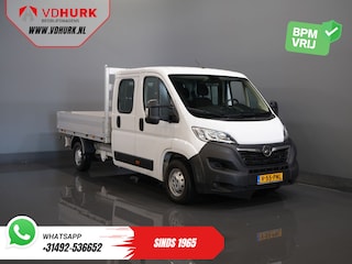 Opel Movano 2.2 140 pk DC Dubbel Cabine Open Laadbak/ 7 Pers./ 2.5t Trekverm./ Cruise/ Airco/ 288x215x35/ Pick up