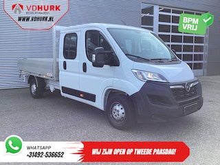 Opel Movano 2.2 140 pk DC Dubbel Cabine Open Laadbak/ 7 Pers./ 2.5t Trekverm./ Cruise/ Airco/ 288x215x35/ Pick up