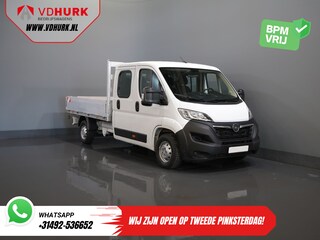 Opel Movano 2.2 140 pk DC Dubbel Cabine Open Laadbak/ 7 Pers./ 2.5t Trekverm./ Cruise/ Airco/ 288x215x35/ Pick up