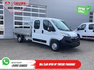 Opel Movano 2.2 140 pk DC Dubbel Cabine Open Laadbak/ 7 Pers./ 2.5t Trekverm./ Cruise/ Airco/ 288x215x35/ Pick up