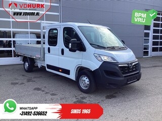 Opel Movano 2.2 140 pk DC Dubbel Cabine Open Laadbak/ 7 Pers./ 2.5t Trekverm./ Cruise/ Airco/ 288x215x35/ Pick up
