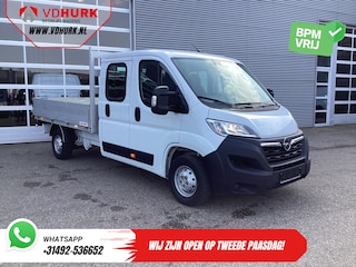 Opel Movano 2.2 140 pk DC Dubbel Cabine Open Laadbak/ 7 Pers./ 2.5t Trekverm./ Cruise/ Airco/ 288x215x35/ Pick up