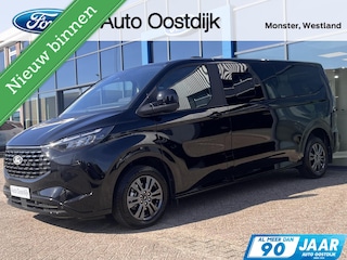 Ford Transit Custom Tourneo 340 2.5 PHEV L2H1 Titanium 233PK Emissiezonevrij!! Elek. Trekhaak VOL leder 9 zitplaatsen verschuif/uitneembare stoelen Climate 2de rij All seasons *Compleet*