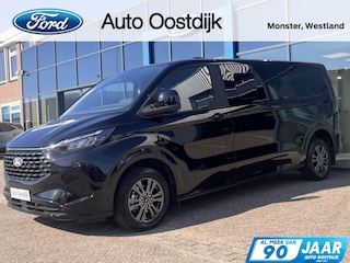 Ford Transit Custom Tourneo 340 2.5 PHEV L2H1 Titanium 233PK Emissiezonevrij!! Elek. Trekhaak VOL leder 9 zitplaatsen verschuif/uitneembare stoelen Climate 2de rij All seasons *Compleet*