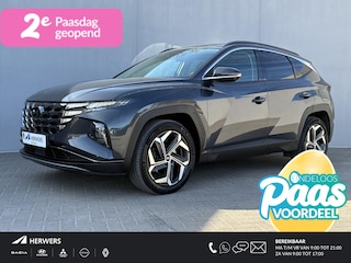 Hyundai Tucson 1.6 T-GDI HEV 230 Premium Automaat / Dealer onderhouden / Afneembare Trekhaak (1.650KG) / Leder / Elektrische stoelen/klep / Stoelventilatie / Stuur-, stoel- & achterbankverwarming / Apple CarplayAndroid Auto / 19” LM wielen /