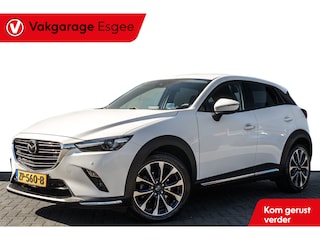 Mazda CX-3 2.0 122 PK SkyActiv-G 120 GT-M | Zwart Leer | 2 e Eign | Automaat | Ned Auto | 29DKM | Trekhaak | Hoge zit / Instap | Clima | Navi | Leer | Camera | Pdc | 18 Inch Lmv |