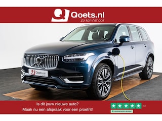Volvo XC90 2.0 T8 Recharge AWD Ultimate Bright Panoramadak - B&W - Head up - Stoelmassage - Achterbank verwarmd - Zongordijnen - Adaptive Cruise Control - Parkeerverwarming met timer - Visual Park Assist -