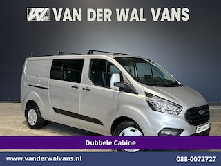 Ford Transit Custom 2.0 TDCI 131pk L2H1 Dubbele Cabine Euro6 Airco | 6-Zits | LED | Cruisecontrol | Verwarmde voorruit Parkeersensoren, Dakdragers
