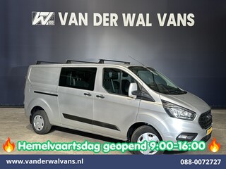 Ford Transit Custom 2.0 TDCI 131pk L2H1 Dubbele Cabine Euro6 Airco | 6-Zits | LED | Cruisecontrol | Verwarmde voorruit Parkeersensoren, Dakdragers