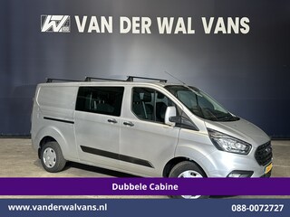 Ford Transit Custom 2.0 TDCI 131pk L2H1 Dubbele Cabine Euro6 Airco | 6-Zits | LED | Cruisecontrol | Verwarmde voorruit Parkeersensoren, Dakdragers