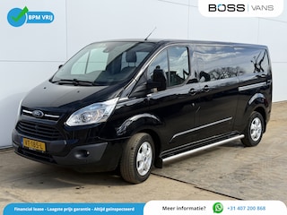 Ford Transit Custom 2.0 TDCI 155PK L2H1 Dubbele Cabine Dubbele Schuifdeur Leer Airco Cruise Control Trekhaak Camera DOKA
