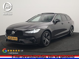 Volvo V90 T6 AWD Ultimate Dark PHEV 350pk Dealer O.H. | Panodak | Head Up | 360 Camera | Adaptive Cruise | Harman / Kardon | Lederen Sportstoelen Memory & Ventilatie | Keyless | Stoelen & Stuur Verwarmd | Apple Carplay | Virtual | DAB | Plug In Hybrid