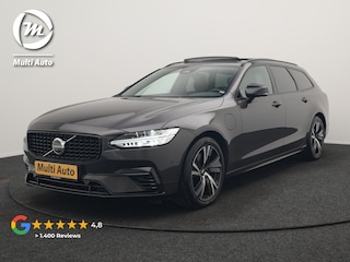 Volvo V90 T6 AWD Ultimate Dark PHEV 350pk Dealer O.H. | Panodak | Head Up | 360 Camera | Adaptive Cruise | Harman / Kardon | Lederen Sportstoelen Memory & Ventilatie | Keyless | Stoelen & Stuur Verwarmd | Apple Carplay | Virtual | DAB | Plug In Hybrid