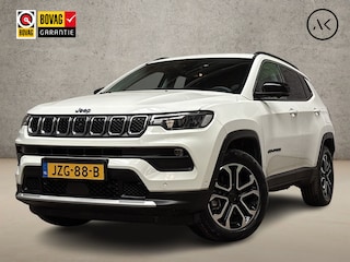 Jeep Compass 4xe 190 Plug-in Hybrid Electric Night Eagle 190Pk Automaat (VIRTUAL COCKPIT, APPLE CARPLAY, GROOT NAVI, 360 CAMERA, LEDER, SPORTSTOELEN, GETINT GLAS, KEYLESS, NIEUWSTAAT)