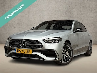 Mercedes-Benz C-klasse 300 e AMG Line 279Pk Automaat (PANORAMADAK, APPLE CARPLAY, GROOT NAVI, BURMESTER, CAMERA, SPORTSTOELEN, SFEERVERLICHTING, STOELVERWARMING, NIEUWSTAAT)