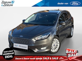 Ford Focus Wagon 1.5 Titanium 150PK Automaat | El. Trekhaak | Half Leder | BLIS | Camera | Navigatie | Stoel- en Voorruitverwarming | Privacy Glass | Achterspoiler