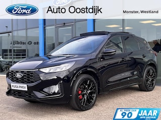 Ford Kuga 2.5 PHEV ST-Line X Black Pack 243PK €10.000,- Voorraadvoordeel! Elek. Trekhaak Panodak 20" Velgen 2100KG Trekgewicht Adaptieve Cruise Winterpack Blind-Spot B&O *Compleet*