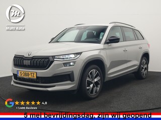 Skoda Kodiaq 1.5 TSI Sportline Business 150pk DSG | Trekhaak Af Fabriek | Adaptive Cruise | Camera | Alcantara Sportstoelen Memory & Verwarmd | Keyless | Sfeerverlichting | Apple Carplay | Virtual | Navigatie | DAB |
