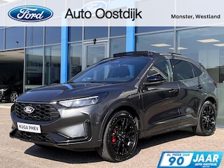 Ford Kuga 2.5 PHEV ST-Line X Black Pack 243PK €10.000,- Voorraadvoordeel! Elek. Trekhaak Panodak 20" Velgen 2100KG Trekgewicht Adaptieve Cruise Winterpack Blind-Spot B&O *Compleet*