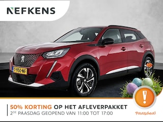 Peugeot 2008 SUV EV Allure 50 kWh 136pk | Accu SOH 98,6% | Lage kilometerstand! | Navigatie | Achteruitrijcamera | Stoelverwarming | Climate Control | Cruise Control | Parkeersensoren | Keyless | Armsteun | Bluetooth | Apple CarPlay / Android Auto | DAB+ radio | Donker getint glas | 17" lichtmetalen velgen |